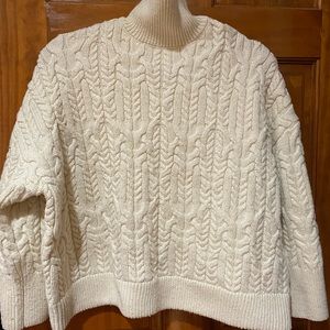 Zara chunky cableknit sweater!
